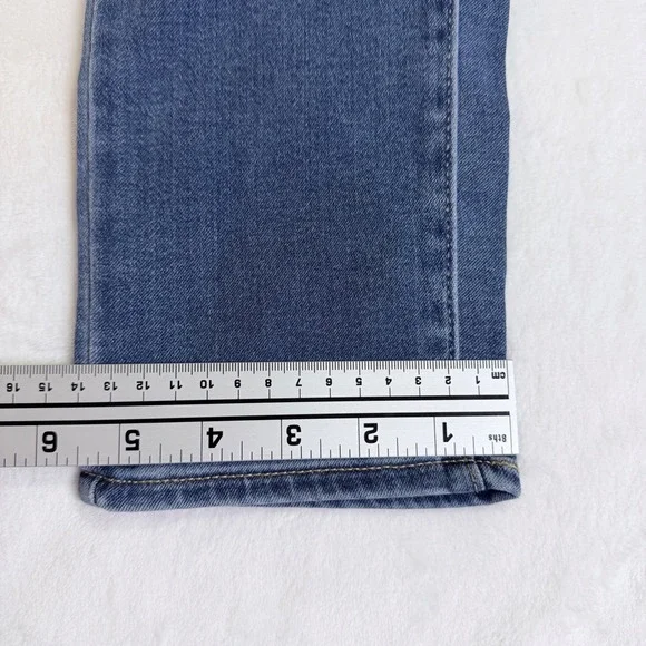 Levi's Shaping Leggings Mid Rise Super Skinny Blue Denim Jeans 16 Medium W33 L30 - Picture 8 of 10